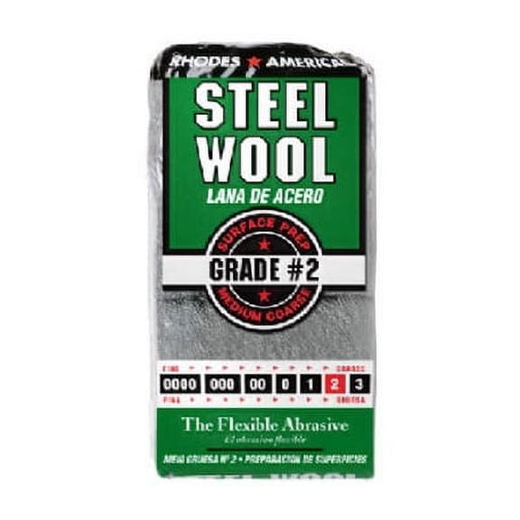 Homax 10121112 Rhodes America 12 Pack Steel Wool Pads 2 Medium Coarse (Case of 6)