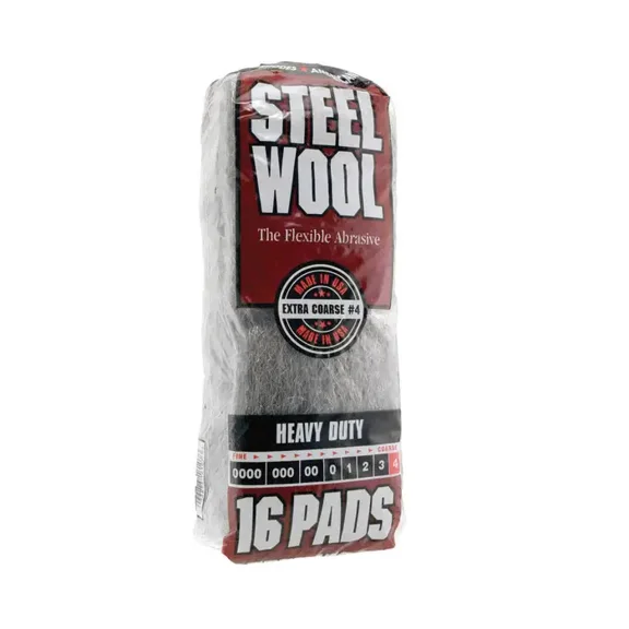 #4 Homax 106607-06 Rhodes American Steel Wool Pad Extra-Course #4, 16-pack