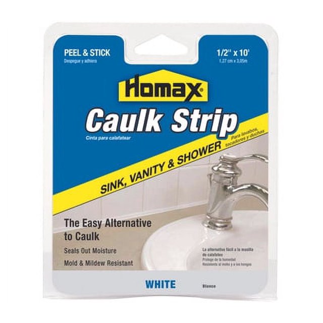 Homax 34038 Magic 12 Ft White Sink And Center Caulkstrip