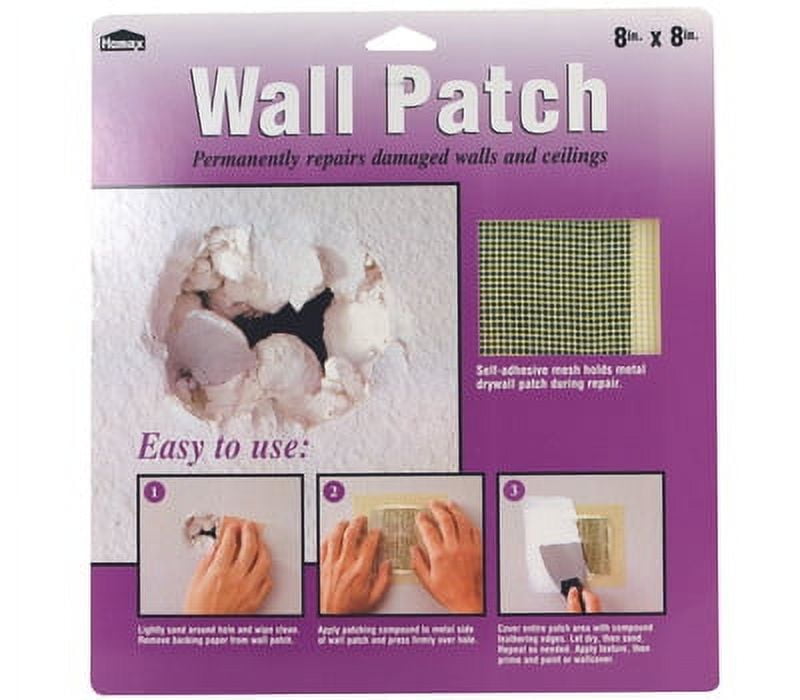 Homax 5508 8 Inch By 8 Inch Heavy Duty Self Adhesive Wall Repair Patch