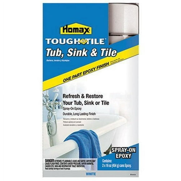 Homax 720771 32-Ounce Tub and Sink One-Part Spray-On Epoxy, White
