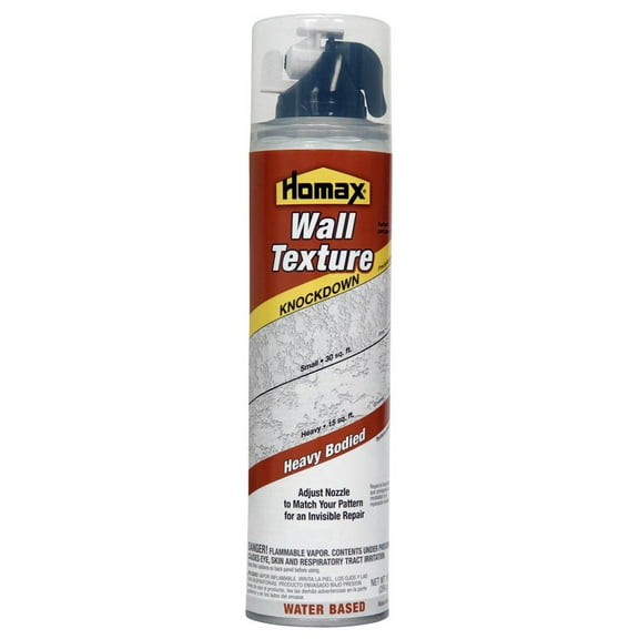 Homax Aerosol Wall Texture, Knockdown, Water-Based, 20 oz