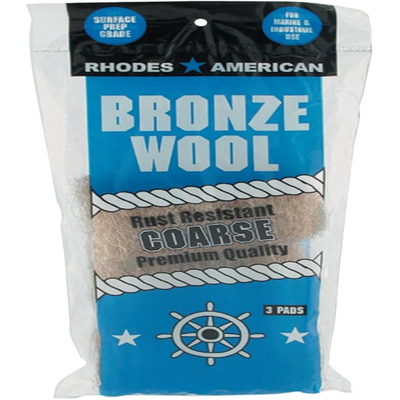 Homax Jasco Bix Bronze Wool Cleaning Pad - Coarse Grade - 3-Pack