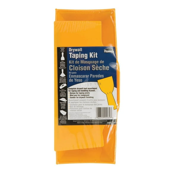 Homax Drywall Taping Kit, Plastic, Yellow, 5 Pieces