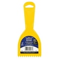 thumbnail image 1 of Homax Plastic Adhesive Spreader, 3 Inch, 1/4 inch Notch, Yellow, 1 of 2