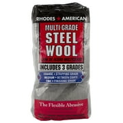 Homax Rhodes American Multi Grade Assorted Steel Wool Pads, 12 Pads