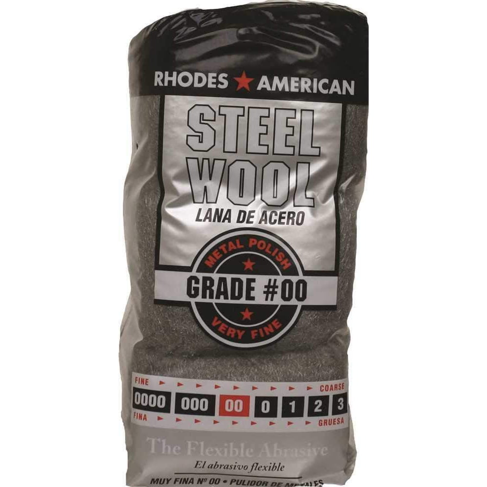 Homax Rhodes American Steel Wool, Very Fine Grade 00, 12 pads