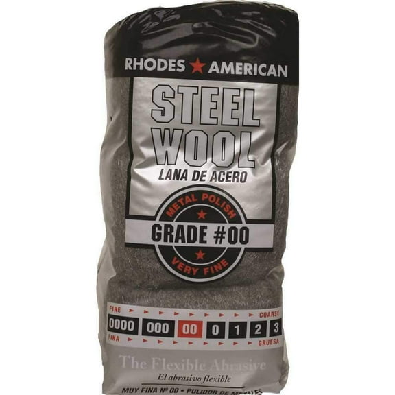 Homax Rhodes American Steel Wool Very Fine, Grade 00, 12 Pads