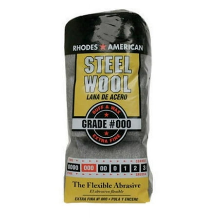 Homax Rhodes American Steel Wool Extra Fine, Grade 000, 12 Pads