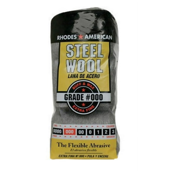 Homax Rhodes American Steel Wool Extra Fine, Grade 000, 12 Pads