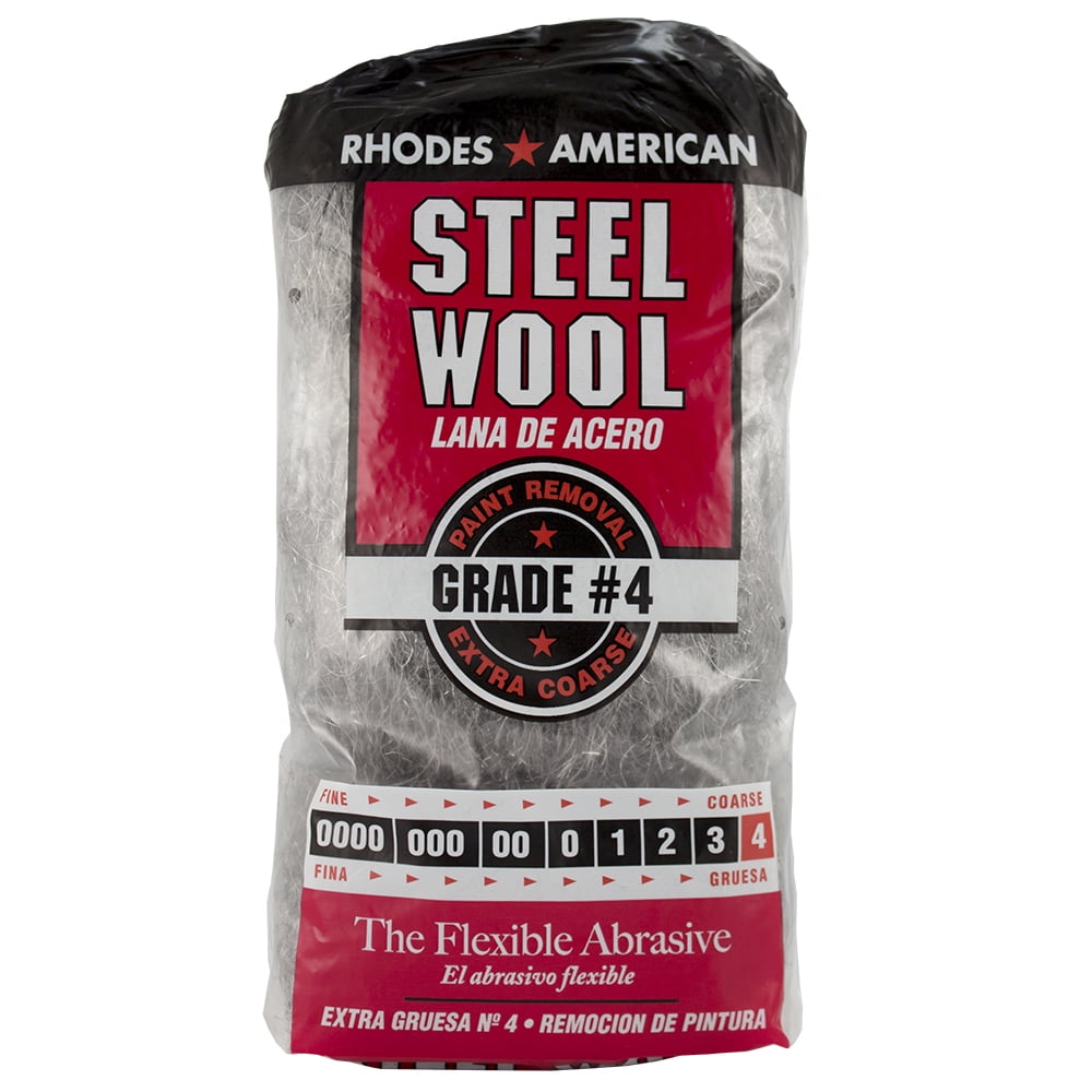 12-Pack HOMAX Steel Wool Pads #4 Extra Coarse sold at Walmart