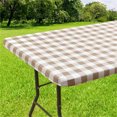 thumbnail image 1 of Homaxy Fitted Vinyl Tablecloth – Waterproof Elastic Rectangle Table Cover for Home, Party, Camping & Outdoor Use, Easy-Clean Protective Table Cloth, 1 of 7