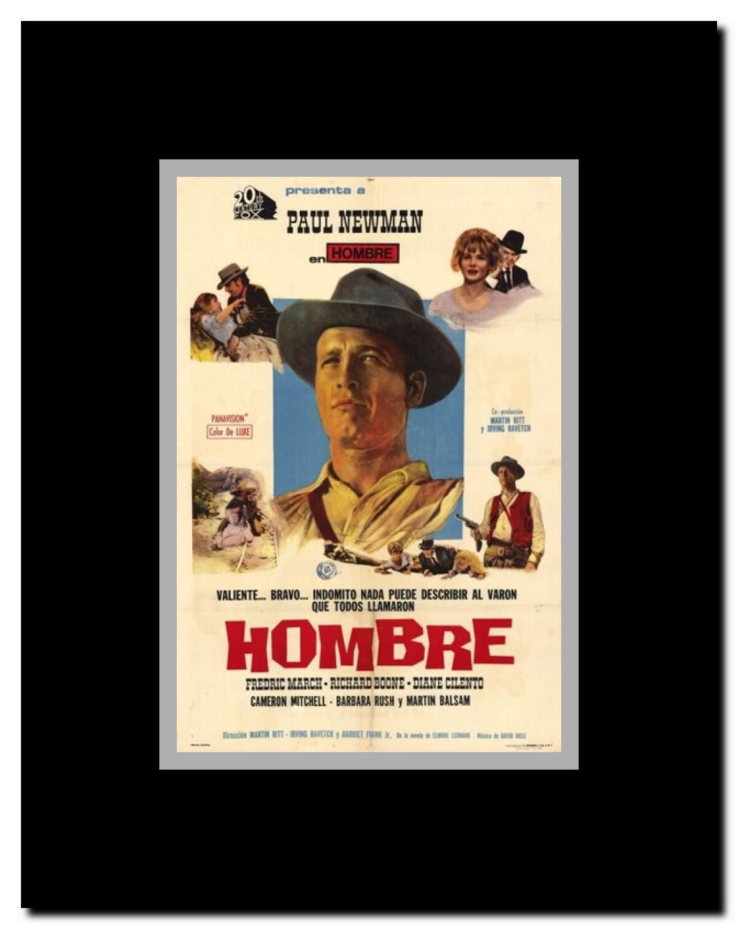 Hombre Framed Movie Poster