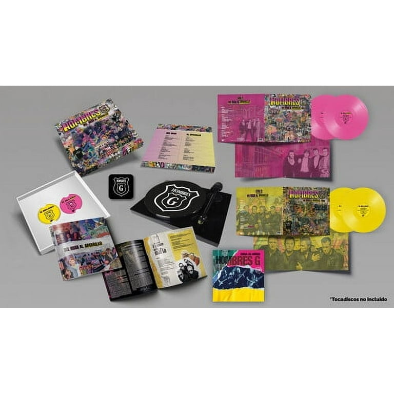 Hombres G - Del Rosa Al Amarillo - Yellow & Pink 4LP Box incl. 2CD,  Slipmat, Booklet, Patch & Sheet - Vinyl 