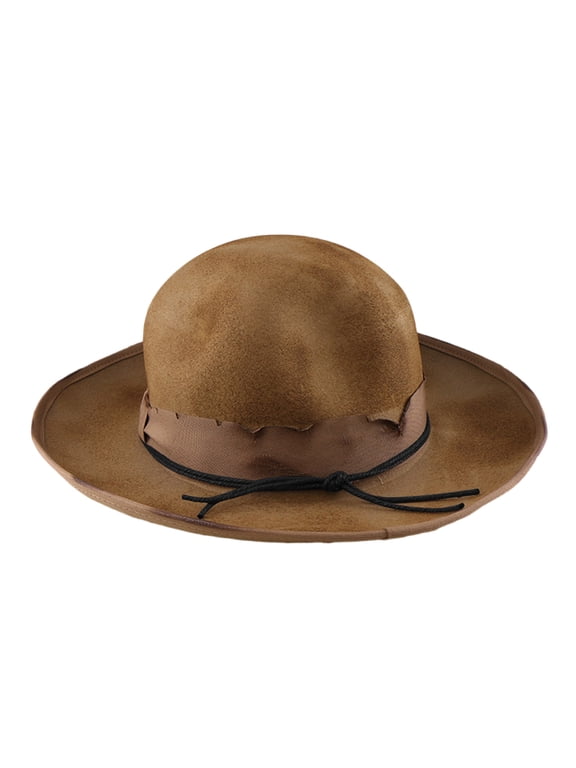 Homburg Exotic Wool Hat Gifts for Boyfriend Hat Wide Brimmed Unisex Wear for Gatherings Photo Props