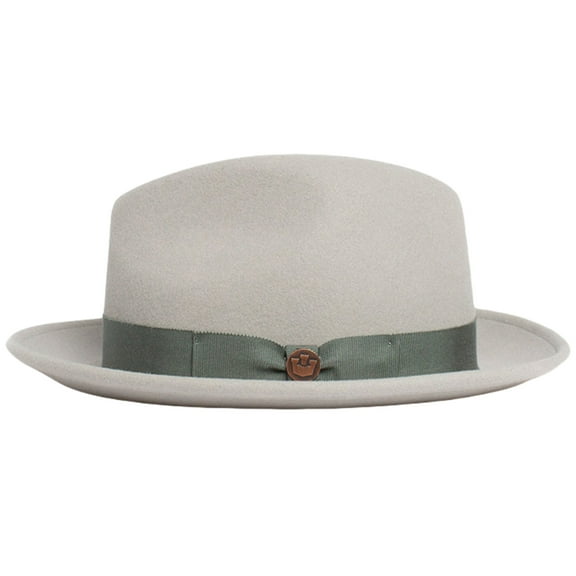 Homburg Wool Top Hat Gifts for Boyfriend Hat Short Brimmed Unisex Wear for Gatherings Photo Props