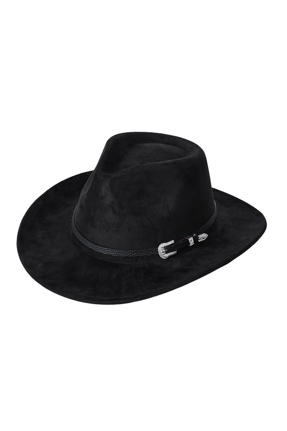 Homburg with Unique Silver Buckle Vacation Top Hat Panama Hat Porkpie Hat Surprise Gift for Boyfriend Father Uncle