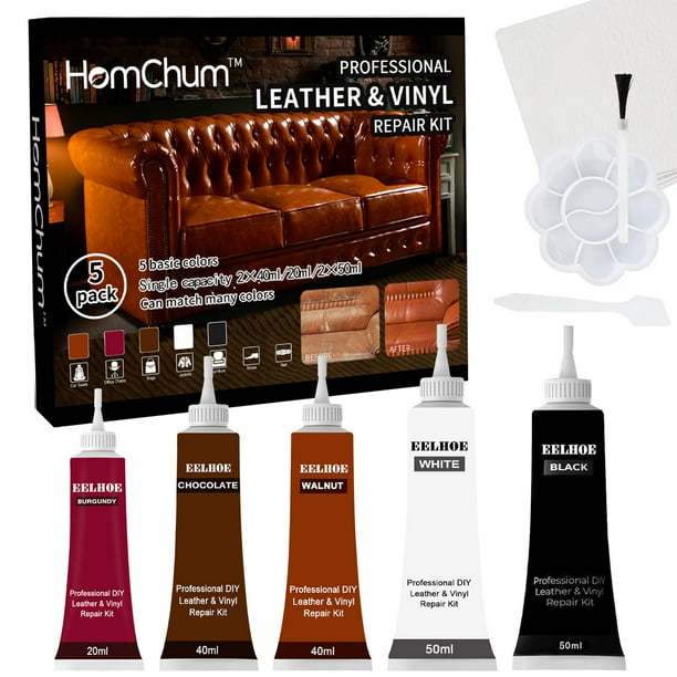 Homchum Brown Leather Repair Kits for Couches, Vinyl and Leather Repair