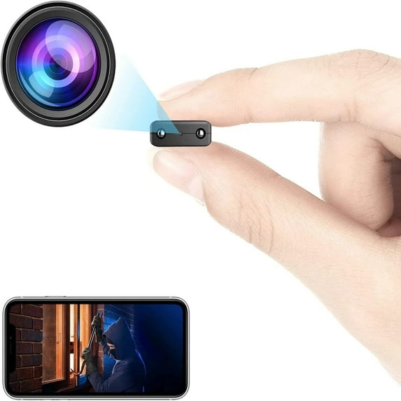 Homchy 2pc Smallest WiFi Camera, HD1080P Wireless Remote Camera, Portable Wireless IP Camera,N-anny Cam,Baby Monitor with Night Vision