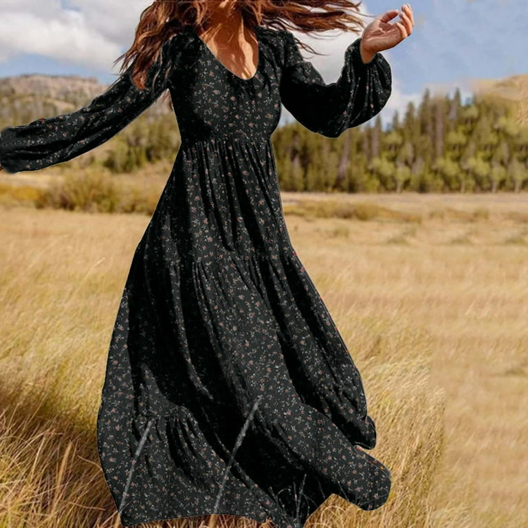 Casual winter maxi dress clearance