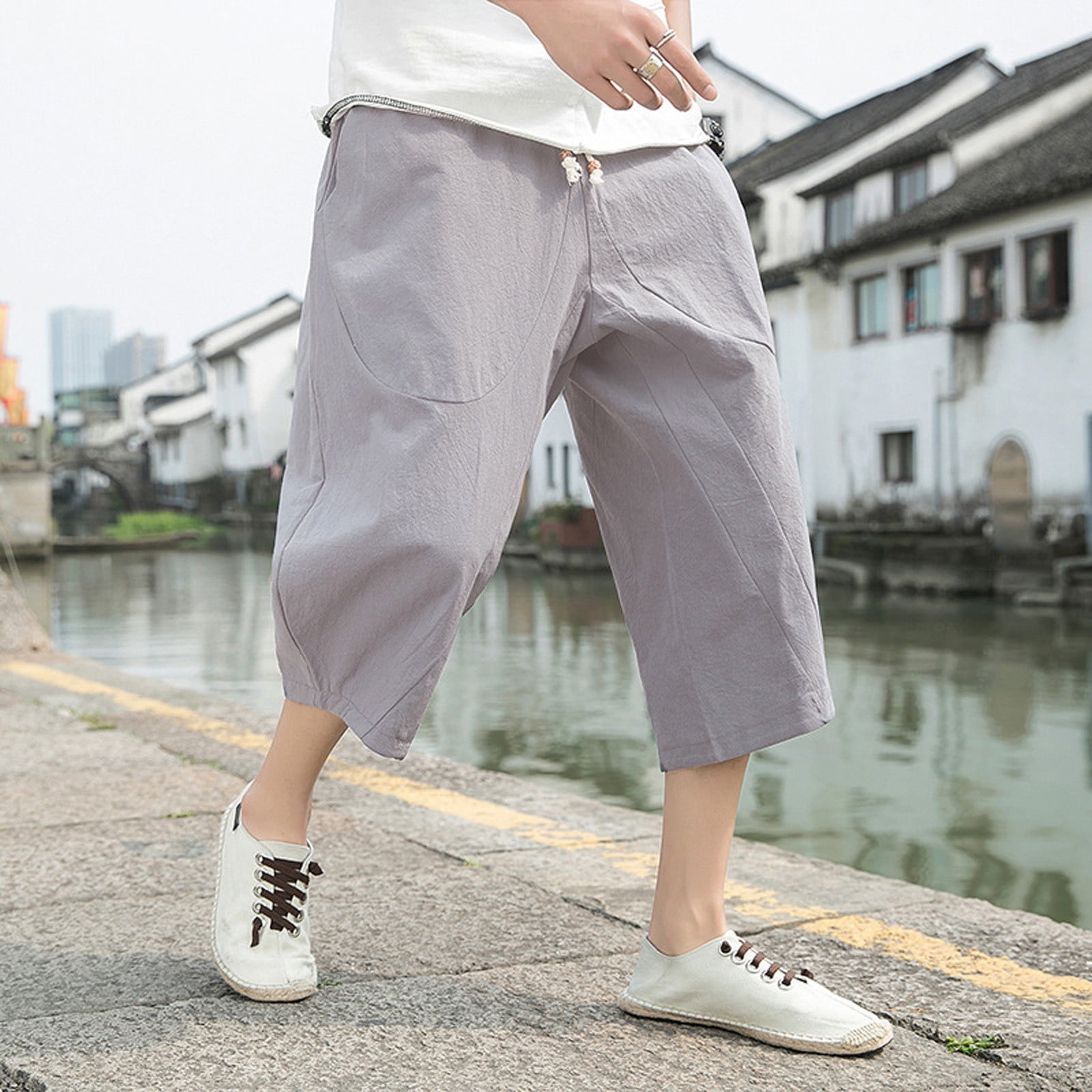 Buy White Gray and Brown Cotton Flex Solid Pant for Best Price, Reviews,  Free Shipping