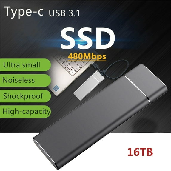 Homchy Portable SSD Type-C External Mobile Solid State Drive