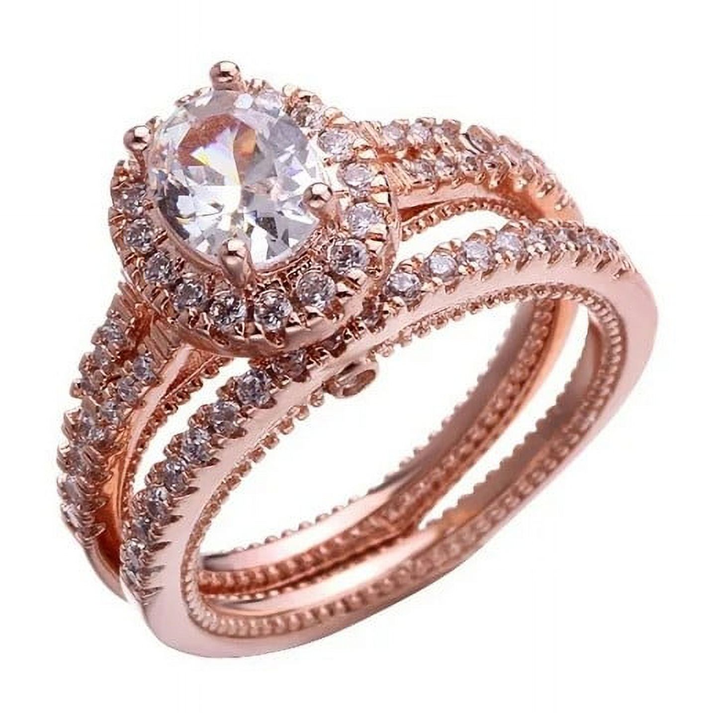 Homchy Ring Rose Gold Diamond Engagement Ring Proposal Ring Jewelry ...