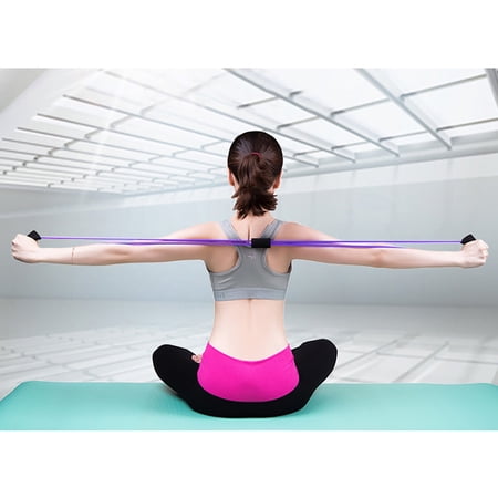 Homchy Stretch Band Rope Latex Rubber Arm Resistance Fitness Exercise Pilates Yoga Gym