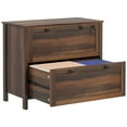 thumbnail image 1 of 31.1" 2-Drawer File Cabinet with Lock - Brown Lateral Filing Cabinet for Letter/A4/Legal Size (15.7"W X 28.3"H), 1 of 9