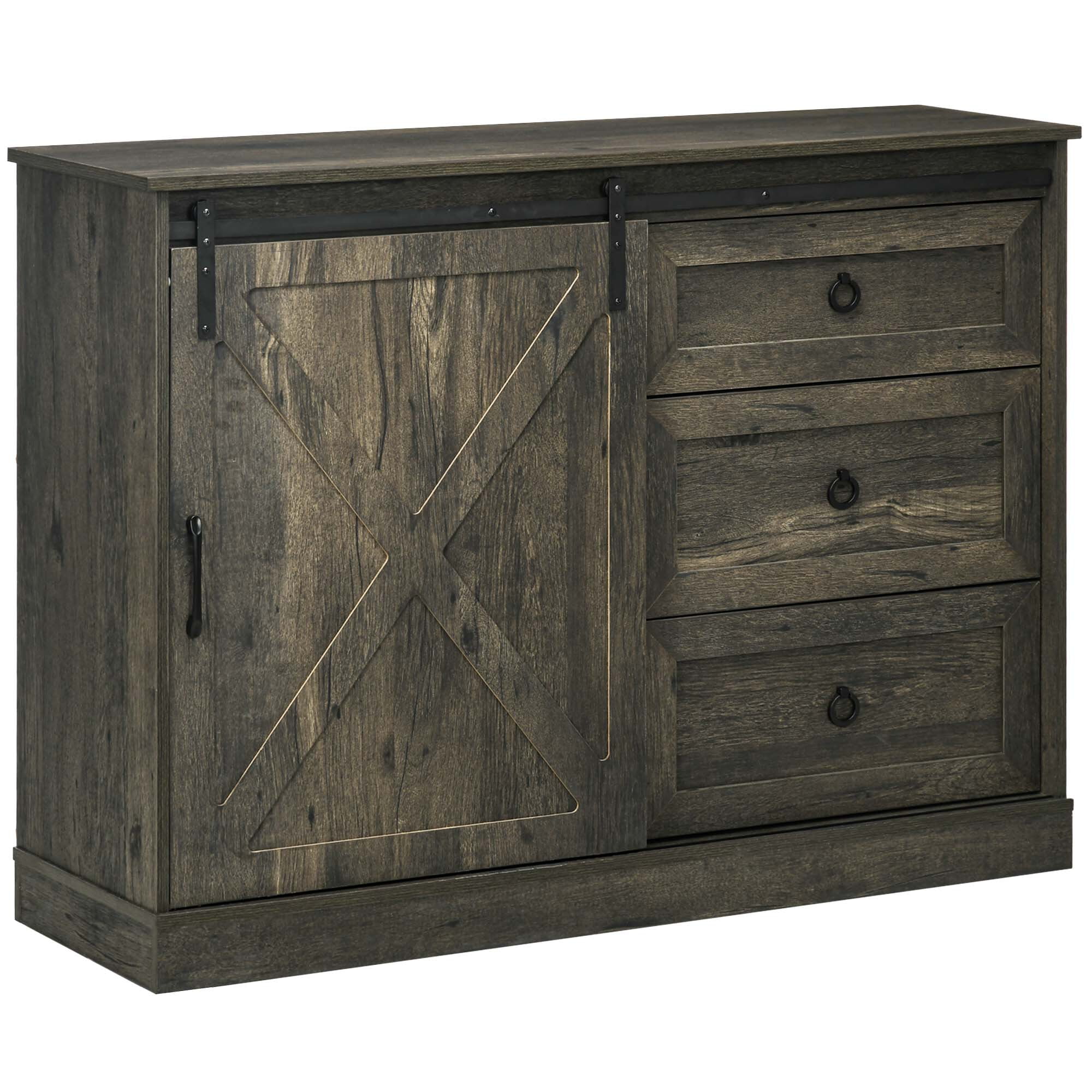 Farmhouse Sideboard Buffet Kitchen Coffee Bar