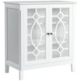 thumbnail image 1 of Homcom Sideboard Buffet Cabinet, Kitchen Storage, Glass Door Accent Cabinet with Adjustable Shelves, White, 1 of 9