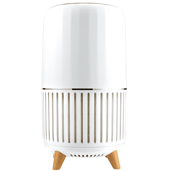 Homdics Smart Wi-Fi Air Purifier with Air Quality Sensor 4-Speed Ionic Smart True HEPA and UV-C Technology, ENERGY STAR , White (Covers: 1570-sq ft)