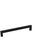 Homdiy 25 Pack Black Cabinet Pulls Square Matte Black Drawer Handles - Black Kitchen Hardware Cabinet Handles 7-1/2Inch Hole Centers