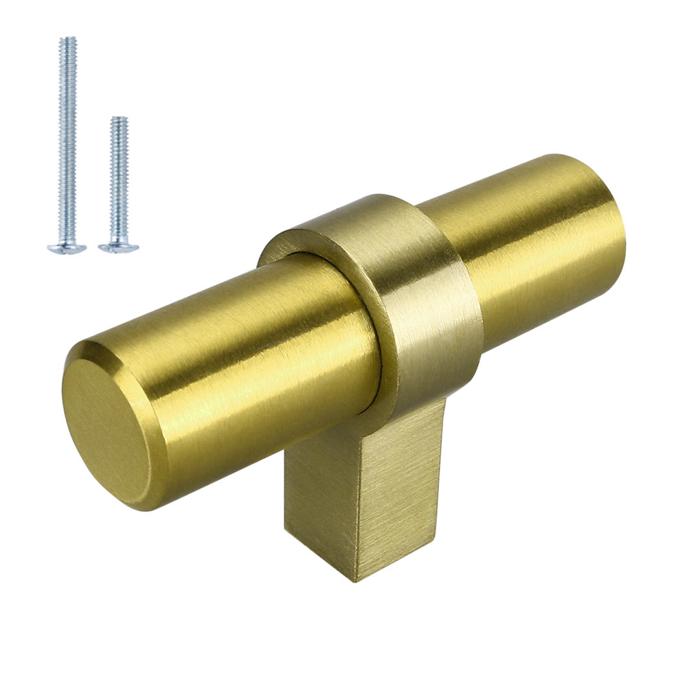 Homdiy 25 Pack Cabinet Knob Gold Drawer Knob Cabinet Single Hole Modern ...