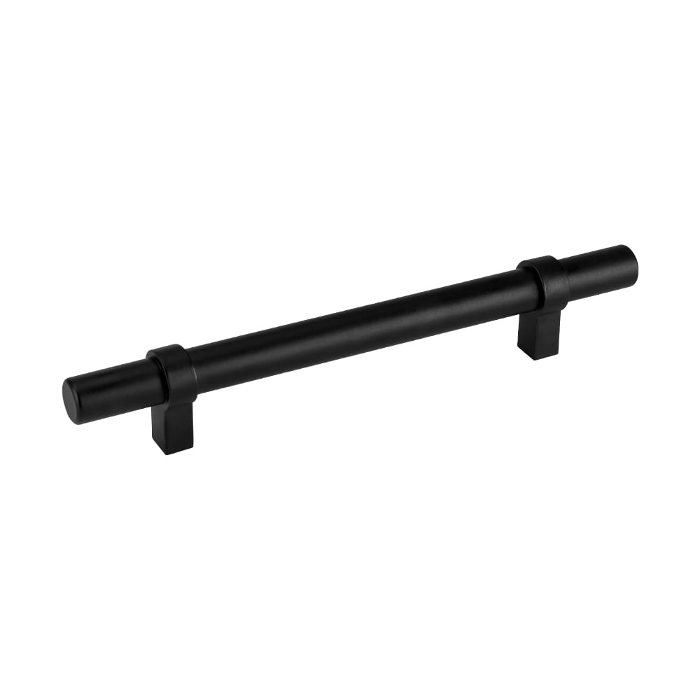Homdiy 25 Pack Matte Black Cabinet Handles Cabinet Pulls Drawer Handles for Kitchen Door Bedroom Dresser Bathroom Wardrobe Cupboard,3-3/4in Hole Centers