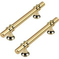 thumbnail image 1 of Homdiy 25Pack Gold Cabinet Pulls Brushed Brass Hardware Cabinet Handles Gold Drawer Pulls for Kitchen Cabinets, Dresser Drawers, 4inch Hole Center, 1 of 5
