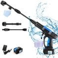 thumbnail image 1 of Homdox 1500 Cordless Pressure Washer with 40V Rechargeable Battery, 1080PSI Pressure Washer Battery Powered with 20FT Hose, Cordless Power Washer with 6 in 1 Nozzle for Car Yard Driveway Garden, Blue, 1 of 7
