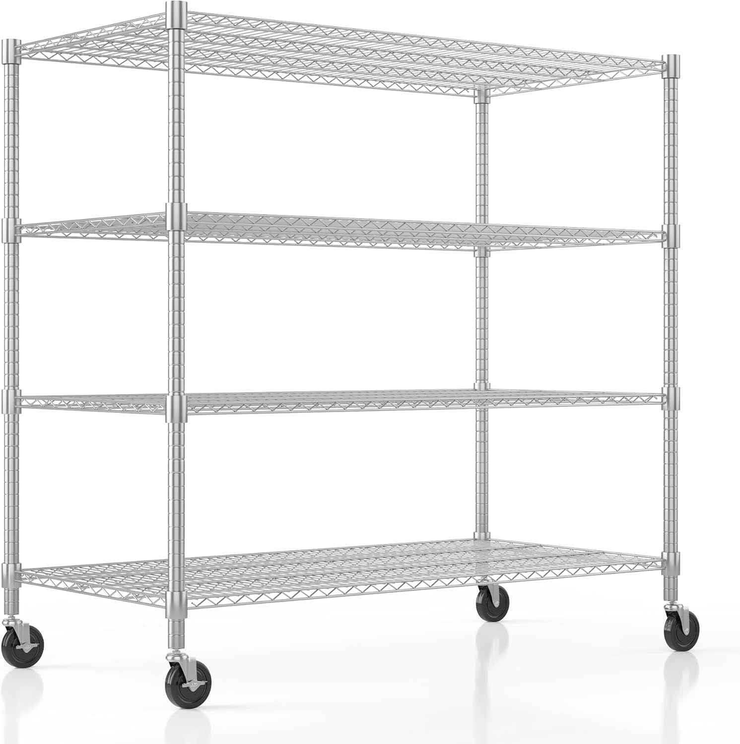 Homdox Heavy Duty Metal Shelves for Storage, 4 Tier Storage Racks and ...