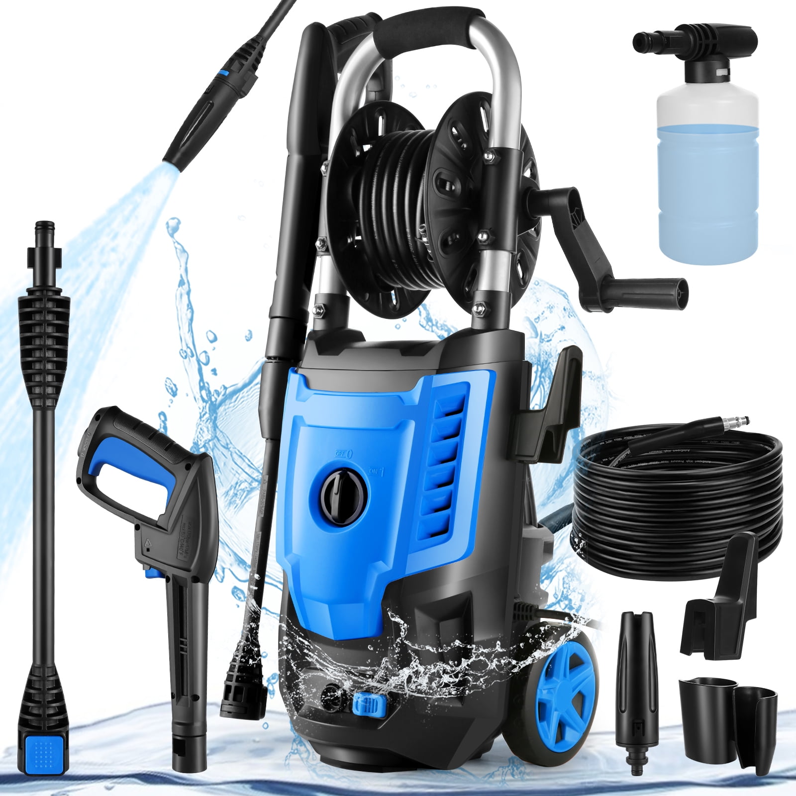 Homdox WD3500 Electric Pressure Washer, 2.5GPM 1800W Electric Power