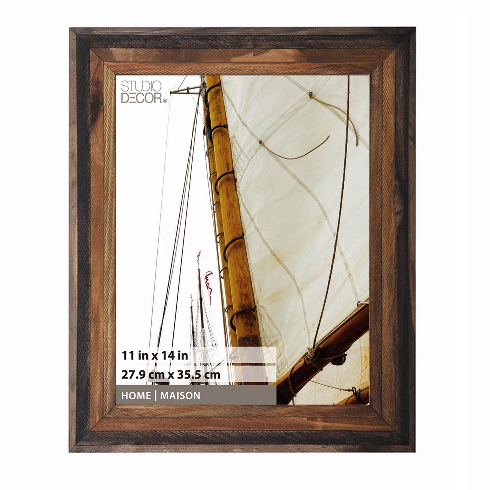 Studio Décor® Black & Espresso Wooden Plank 11