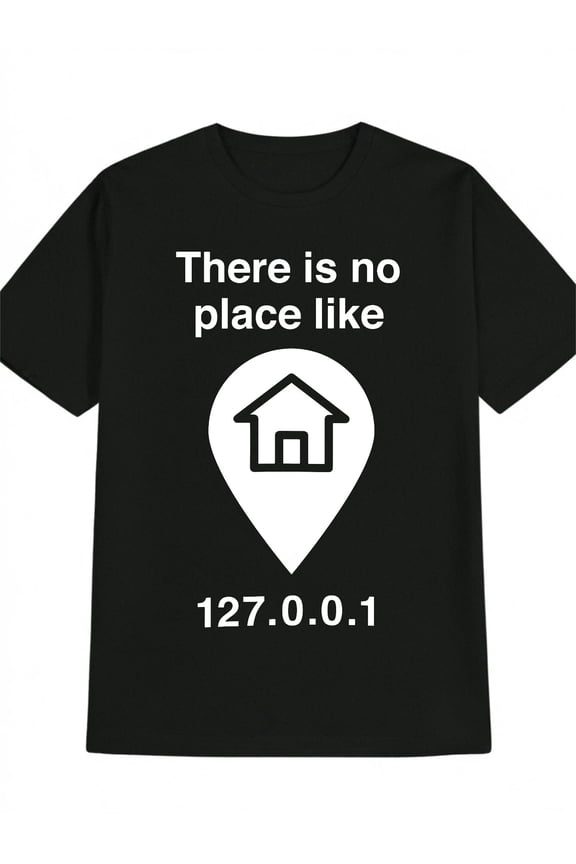 Home 127001 Funny Coding Black Graphic T Shirt
