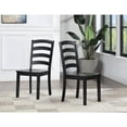 thumbnail image 1 of Home 2 Office 18" Wood Frame Dining or Desk Chairs in Deep Black (Set of 2), 1 of 5