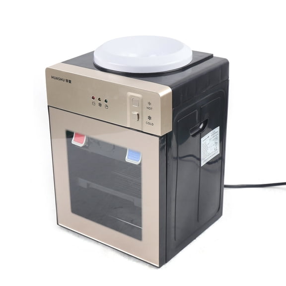 Home 5 Gallon Electric Office Table Top Loading HotCold Water Cooler Dispenser Champagne Gold 550W