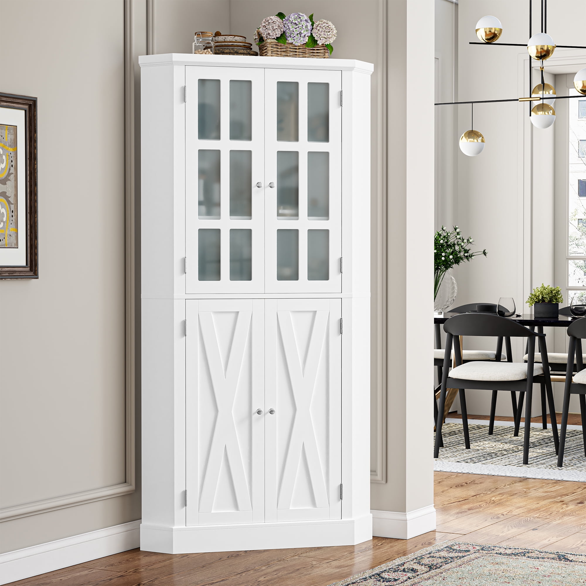 Corner Hutch Cabinet