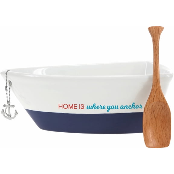 Pavilion Gift Company - Home - 7" Boat Serving Dish with Oar