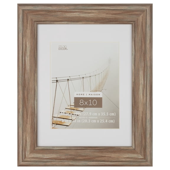 Studio Decor Home 8" x 10" Rustic Brown Frame with Mat