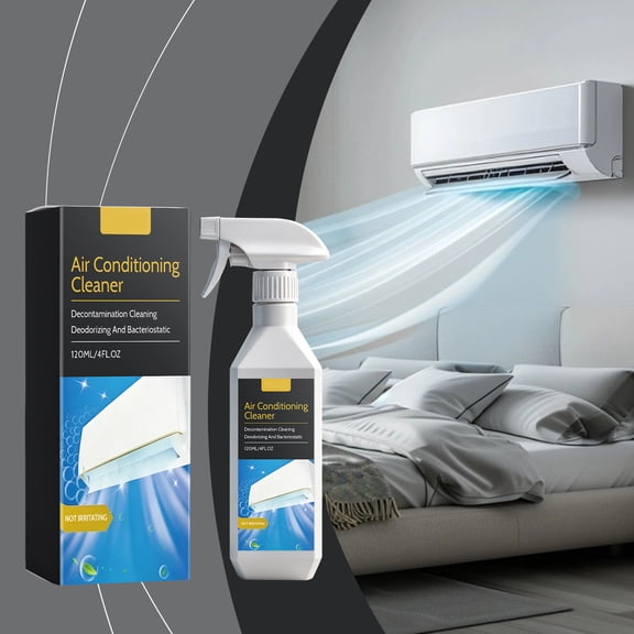 Home AC Coil Cleaner Deodorizer Air Conditioner Stain Odor Remover for Indoor Unit Filter Multi AC Models 120ml