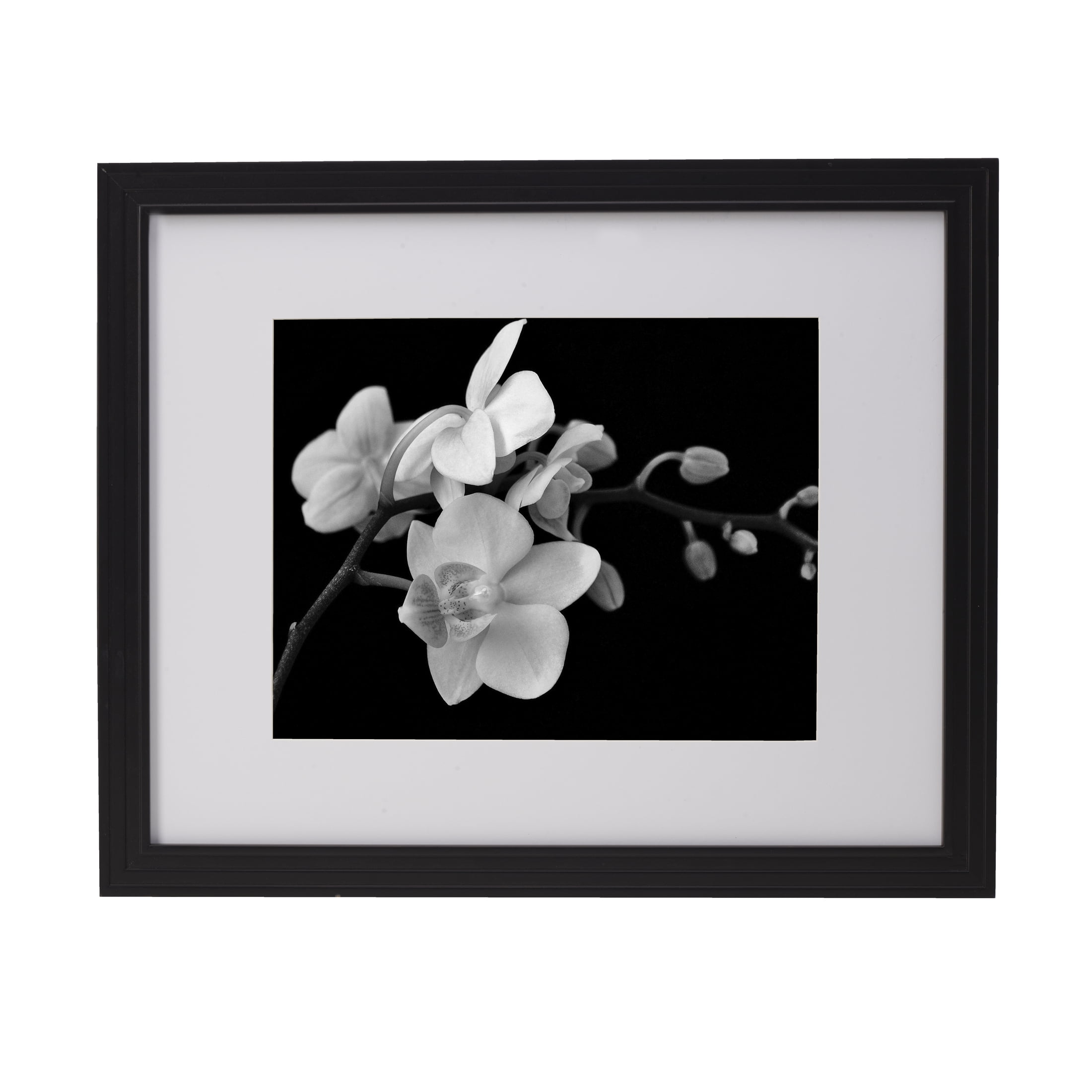 Home Accents 18X22 in Gallery Frame, Displays a 16X20 Photo without Mat and a 11X14 Photo with Mat, Black