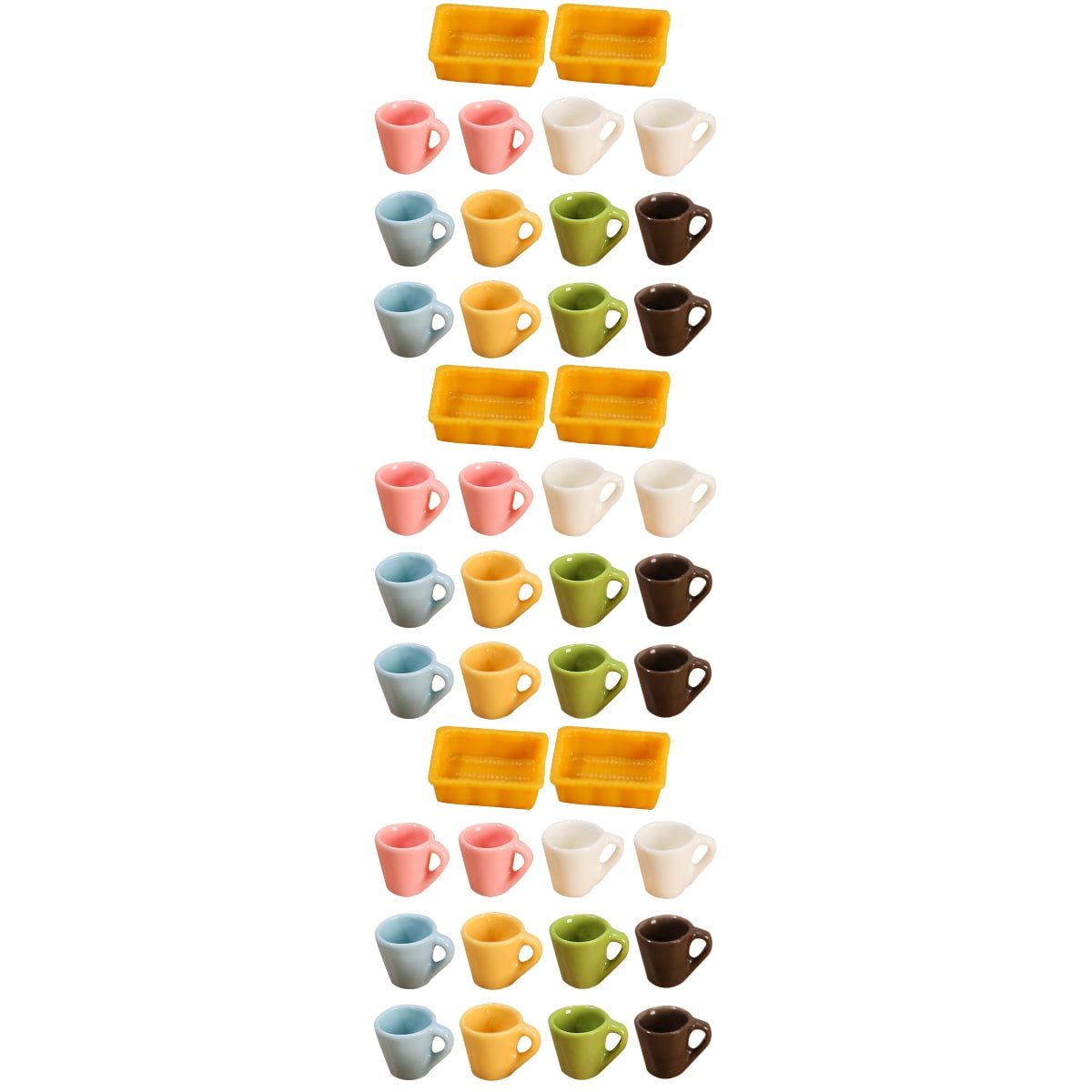 Home Accents Decor 42 Pcs Mini Cup House Coffee Mugs Kids Kitchen 