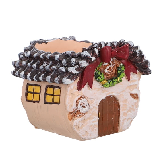 Home Accents Decor Cartoon House Flowerpot Planters Vintage Vase Accessories Desktop